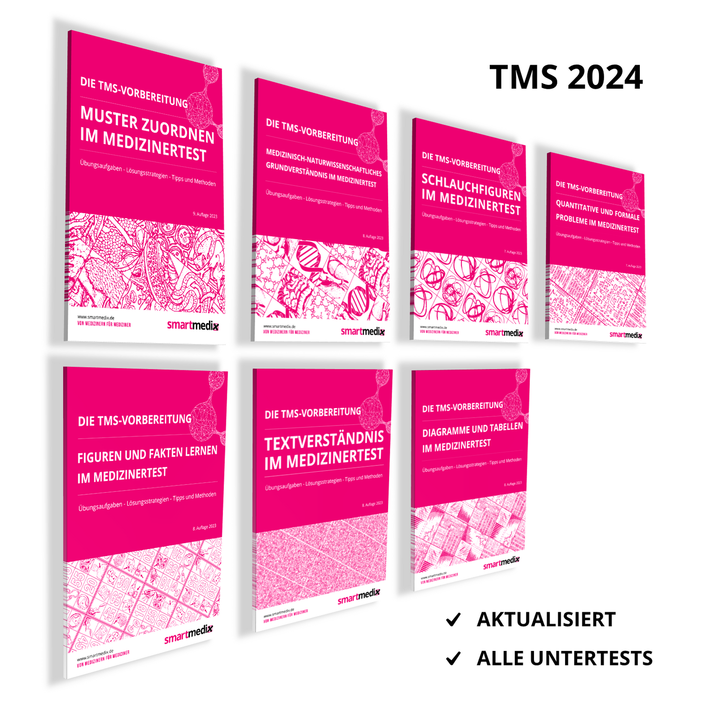 Die TMS-Vorbereitung 2024 SET: Übungsbücher zu allen Untertests für den Medizinertest