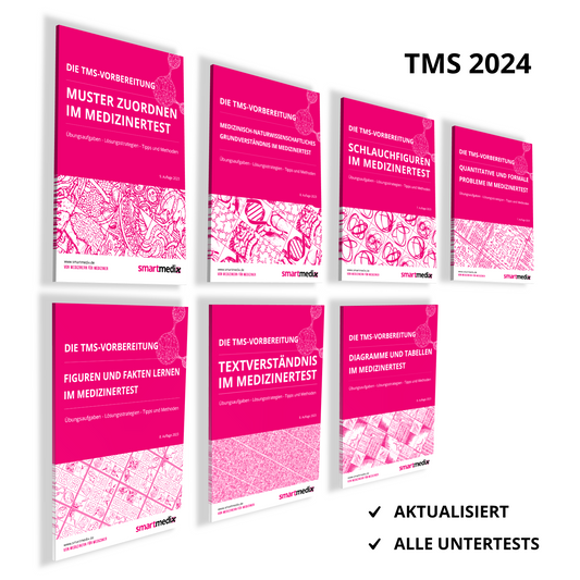 Die TMS-Vorbereitung 2024 SET: Übungsbücher zu allen Untertests für den Medizinertest